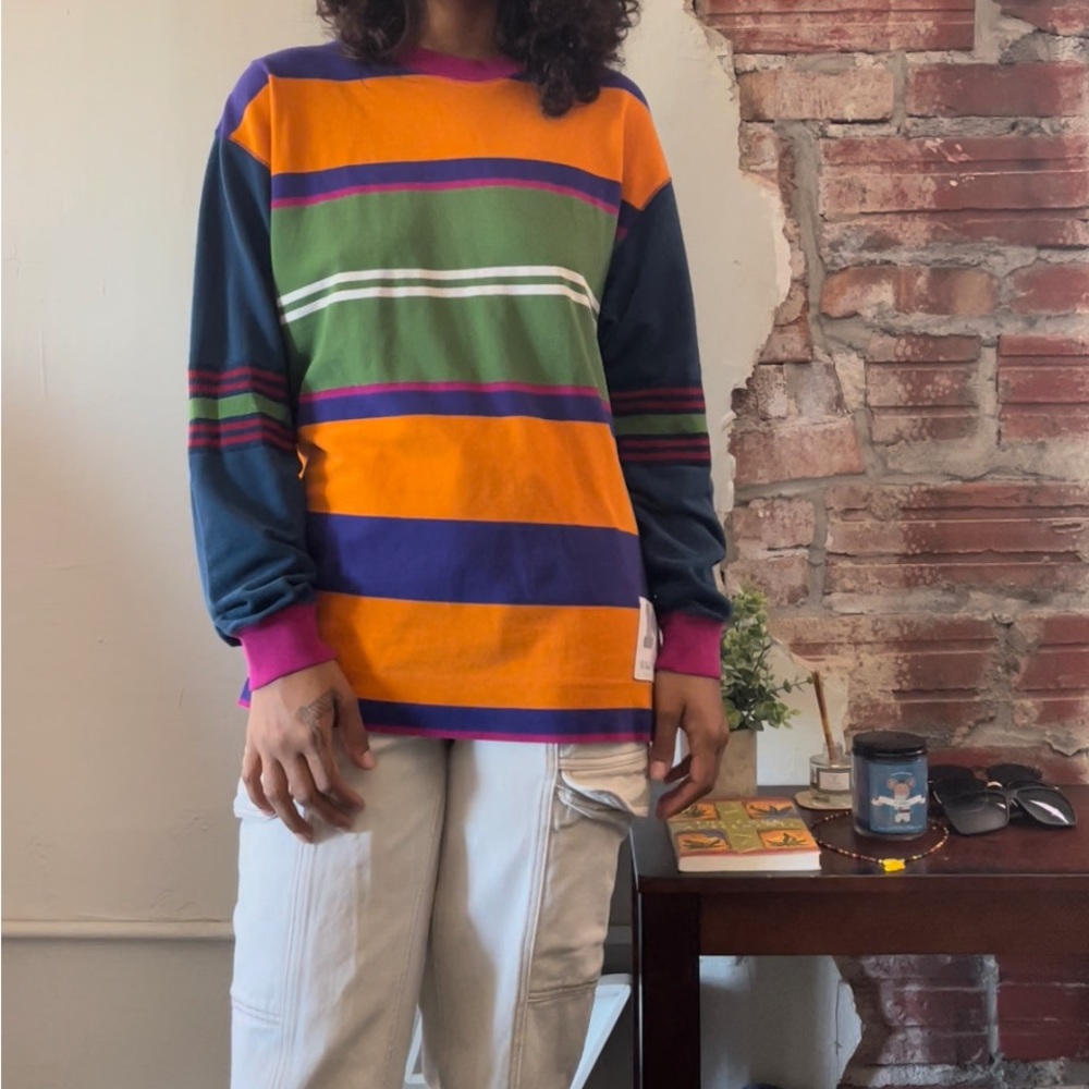 VINTAGE TOMMY HILFIGER COLOR-BLOCK STRIPED SHIRT